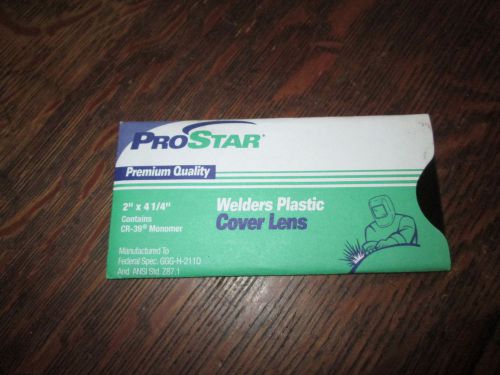1  prostar 2&#034; x 4-1/4&#034;  welders plastic cover lens cr-39 monomer for sale