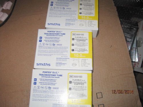 Lot of 3 Tracheostomy Tube  505100 coffed