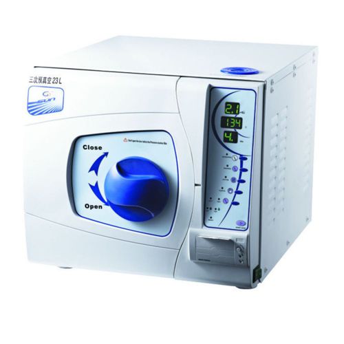 Dental Autoclave Sterilizer Vacuum Pressure Steam Warranty with Printer 18L