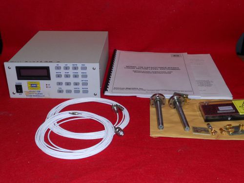American magnetics ami model 138 liquid helium level monitor w/ sensor cable ++ for sale