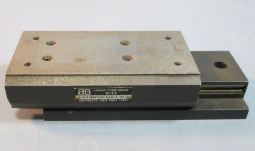 Automation Gages Linear Positioning Slide 3&#034; Smooth Travel 5-1/8 x 2-1/2&#034; Used