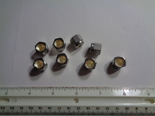Lot of 8 swagelok 3/16&#034; stainless steel nuts, ss-302-1 for sale