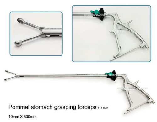 New 10mm Laparoscopy Pommel Stomach Grasping Forceps