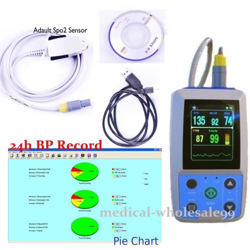 +SpO2 Probe Ambulatory Blood Pressure Monitor Combo ABPM3 + 24h BP CardioScape