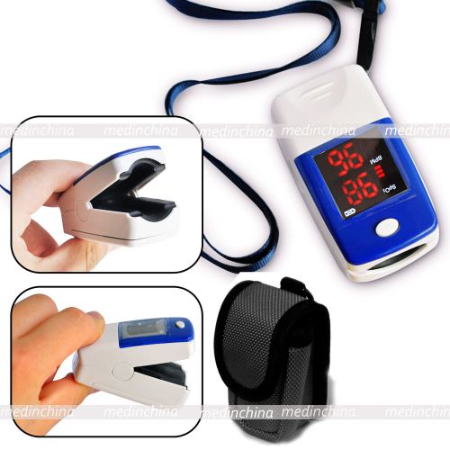 Home Care!!NEW CE FDA CMS50L Fingertip SpO2 Pulse Rate LCD monitor Free Shipping