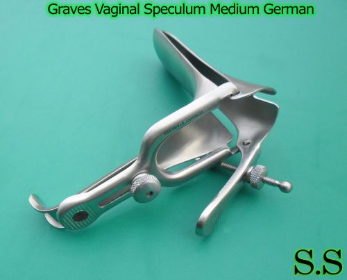 GERMAN STAINLESS STEELGraves Vaginal Speculum Medium Surgical Gynecology Instrum