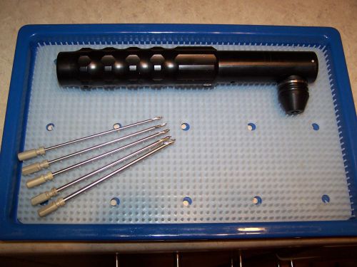 Synthes compact air drive ii radiolucent attachment with drill bits  w/warranty for sale