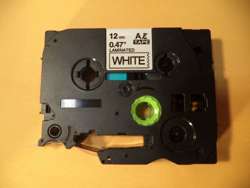 Black print White Label Tape 1/2&#034;X26&#039; Compatible Brother TZ 231 TZe 231 P-Touch