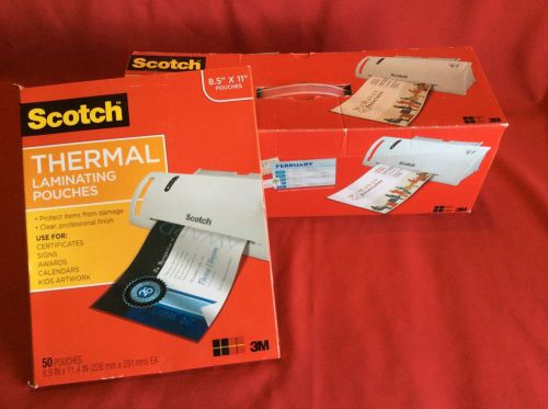 Scotch Thermal Laminator with Package of 50 Laminating Pouches!