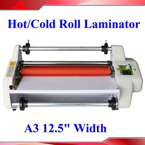 A3 12.5&#034; width high speed double side roll thermal laminator hot/cold for sale
