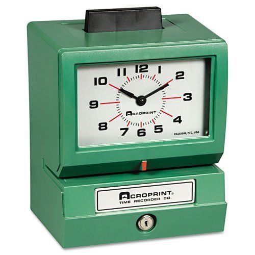 Acroprint model 125 time clock - card punch/stamp - 100 employee (011070413) for sale