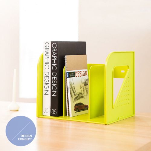 EL Bookrack 3 Green Bookshelf Office Bookcase Home Book Stand Easy &amp; Light