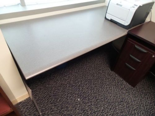 Desk table gray laminate 36 x 72  herman miller for sale