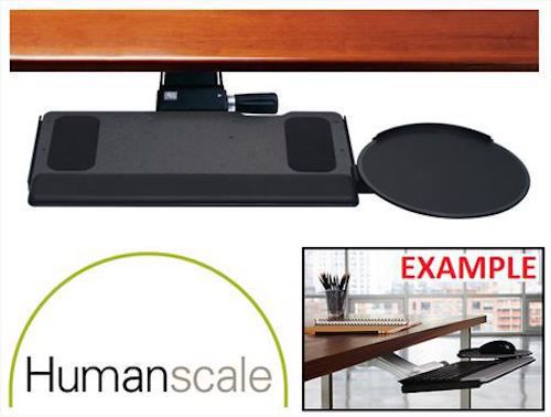 Humanscale Ergonomic Keyboard System 900 Series 8.5 clip mouse and Gel Palm Rest