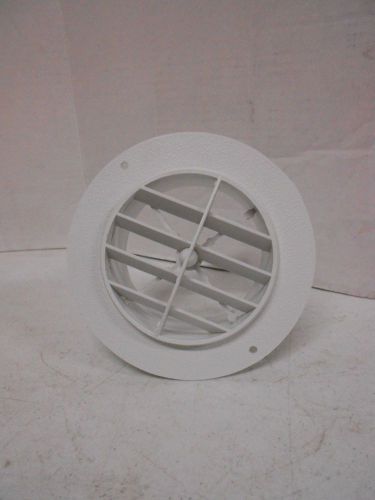 D&amp;W Register, Round, 4&#034; Dampered Rotary, White Vent, Directional, RV, Boat *NEW*