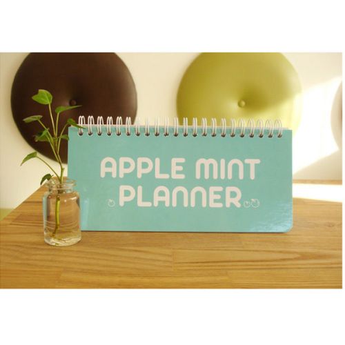 Vivid apple mint weekly planner 200*90mm