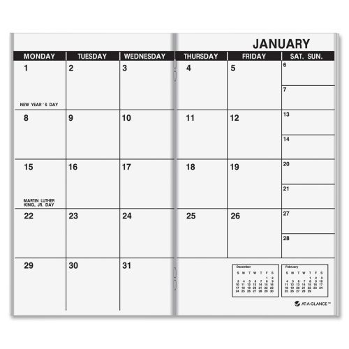2015 At-A-Glance Dated Monthly Appointment Book Refill - 3.5&#034;x6.12&#034;