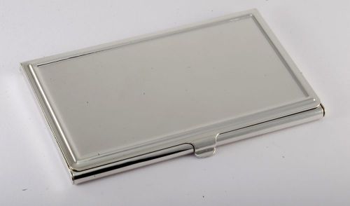 JUDITH LEIBER Silver Plated Brass Business/Credit Card Holder Case Signed NOS