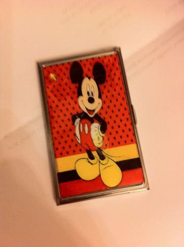 Mickey Mouse Aluminum Business Card Holder Credit Card Case!
