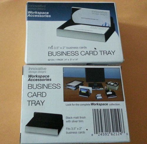 Designs Workspace Accessories Business Card Tray 4&#034;x3&#034;x1.4&#034; Product #62124. 2 Ea