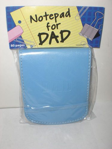 Flip-Book Blue Notepad W Closing Strap For DAD 80 Pages Office Supplies Lot of 2