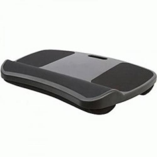 Lapgear 45492 deluxe computer lapdesk - wrist rest - 22.3  x 2.8  x 15.8  - blac for sale