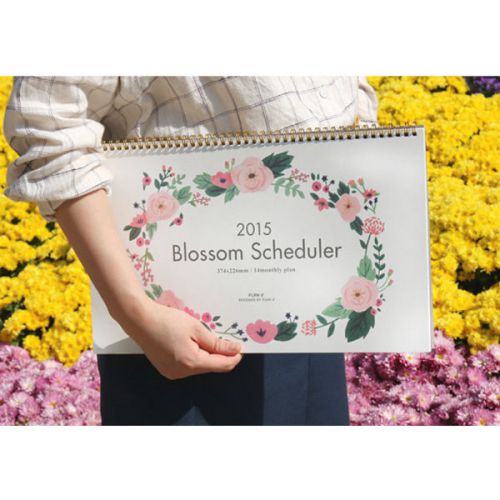 2015 Blossom scheduler planner ivory color 374 x 226 mm