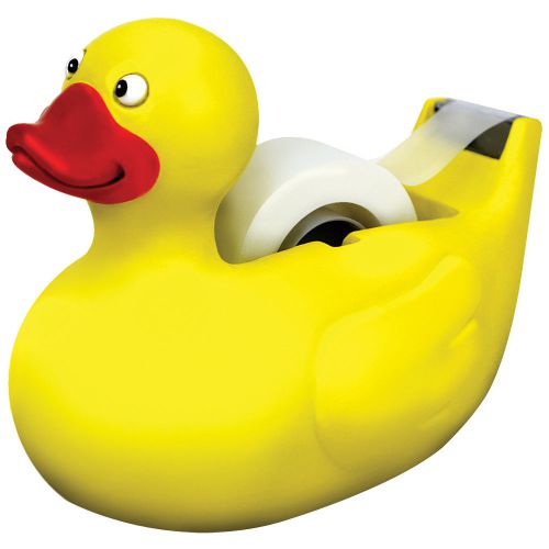 NEW Bright Yellow Rubber Ducky Tape Dispenser - Great For Home Office/Work Desk