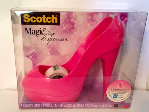 BRAND NEW! Pink Scotch 3M Stiletto High Heel Shoe Scotch Dispenser FREE SHIPPING