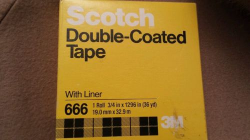 3m Scotch 66 6Double-Coated  Tape Roll .75&#034;
