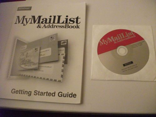 My Mailing List &amp; Address Book CD ROM for Windows 98 - 2004 Edition CD &amp; Manual