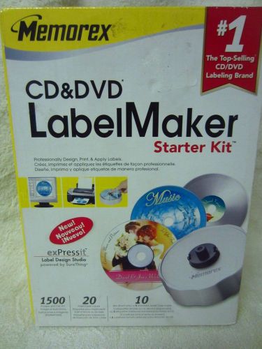 Memorex CD &amp; DVD LabelMaker Starter Kit Label Maker New