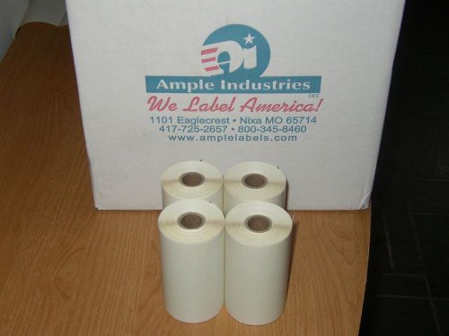 4 Rolls(250) 4&#034; x 6&#034; 1000 Qty  Direct Thermal Printer Shipping Labels  FREE SHIP
