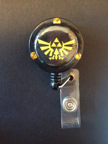Zelda Tri Force ID Badge/holder Retractable Reel