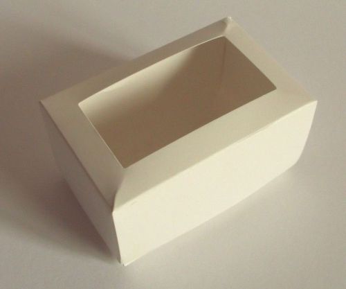 50 BUSINESS CARD BOXES WITH WINDOW