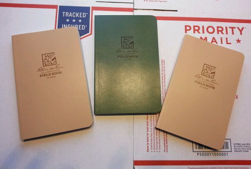 &#034;Rite in the Rain&#034; All-Weather Field Book Lot of 3 (#980T&amp;980) Military Version