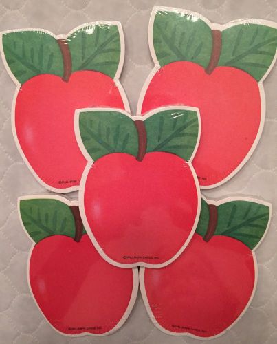 Hallmark Post-it Note Pad - Apple - Teachers Gift - Set Of 5 - NEW