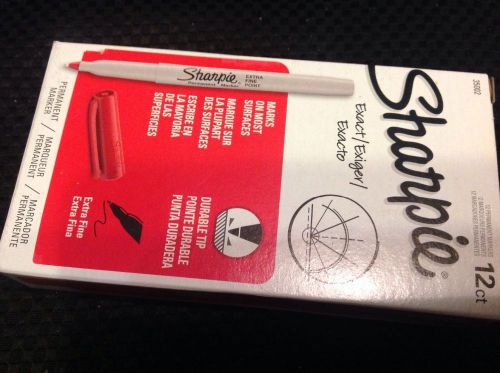SHARPIE X- FINE POINT PERMANENT MARKERS RED 35002 LOT 12