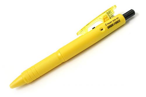 Pilot Down Force Ballpoint Pen - 0.7 mm - Yellow Body - Black Ink