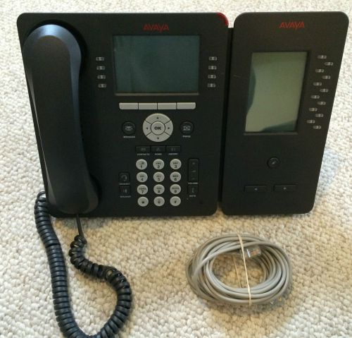 Avaya 9508 Business Telephone + BM12 Button Expansion Module D01A-1009 + Stand !