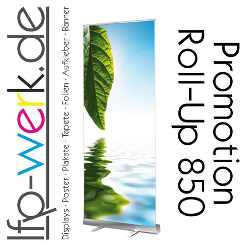 Roll-Up Display 85x215cm inkl. 6-Farb-Latex-Digitaldruck auf Displayfilm