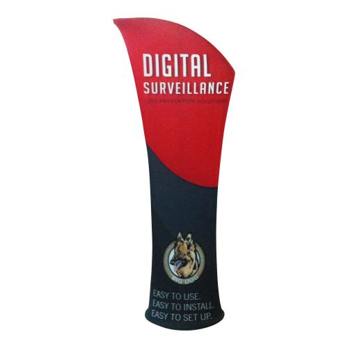 Allure Fabric Tension Banner Stands-Oblique angle (Customize Graphics Included)