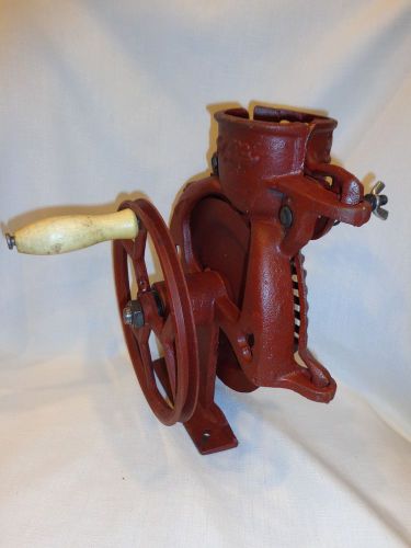New  hand crank and pulley  corn sheller cast iron red with bearing shaft for sale
