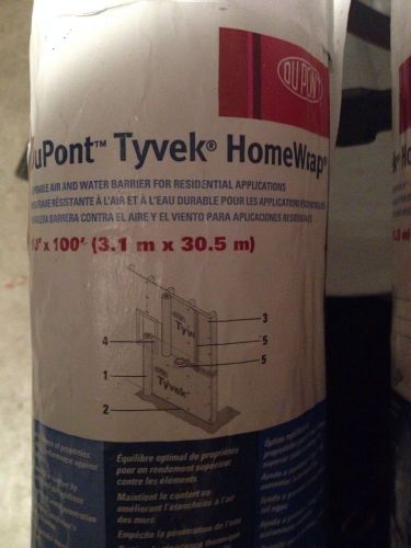 Brand New Dupont Tyvek Homewrap~sold by the foot~ 10 ft. wide (200&#039; available)