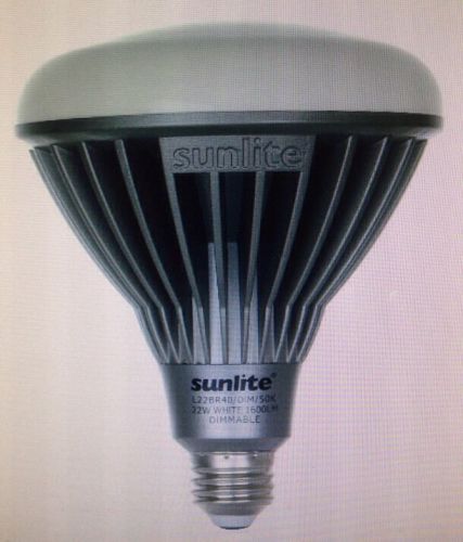 Sunlite l22br40/dim/30k 120-volt 22-watt medium base br40, warm white color for sale