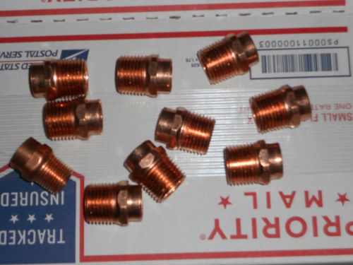 1/2&#034; COPPER SWEAT TO THREAD MALE  ADAPTER 50 PIECES NIBCO