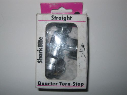 5 SharkBite Quarter Turn Straight Stop 1/2&#034; CTS x 3/8&#034; OD Part# 23037-0000