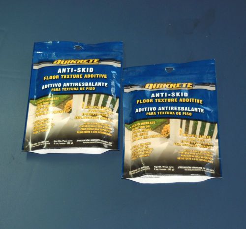 Quikrete Anti Skid Floor Texture Additive - 2 unopened 3 oz packets
