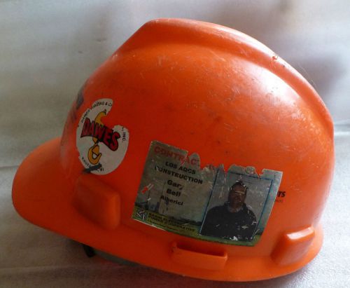 Vintage msa medium hard hat construction helmet for sale