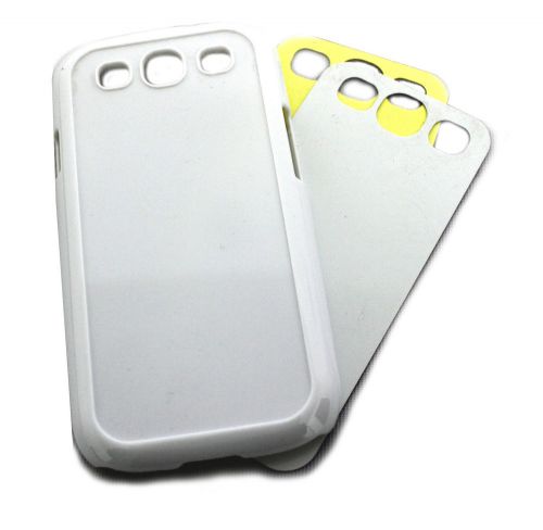 CHOOSE QTY HARD BLANK SAMSUNG GALAXY S3 CASE IN WHITE FOR HEAT PRESS PRINTING